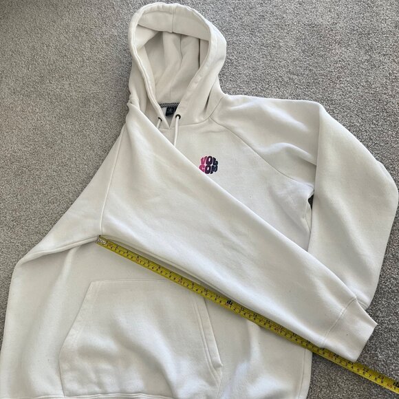 Y2K Volcom Cozy Star Shields White Graphic Hoodie size XL - Picture 7 of 8
